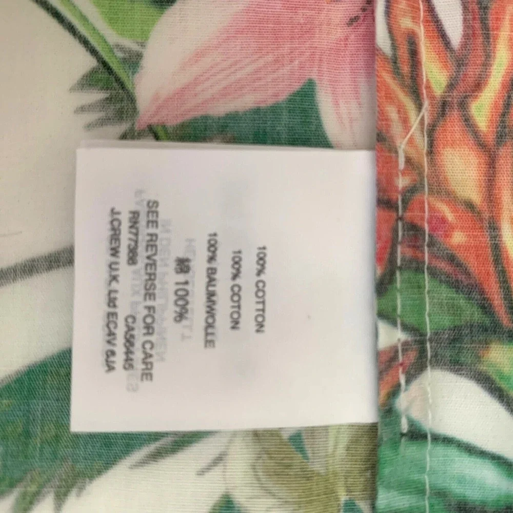 NWT J. Crew Ratti Into the Wild Jungle Off Shoulder Dress‎ 000 XXS Bird Tropical